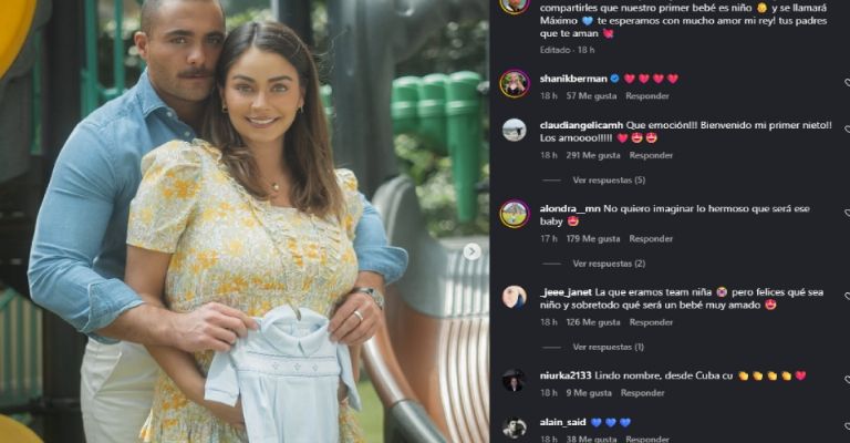 Carlos Said confirma con Claudia Martin el género de su primogénito y lo celebran con tierna foto