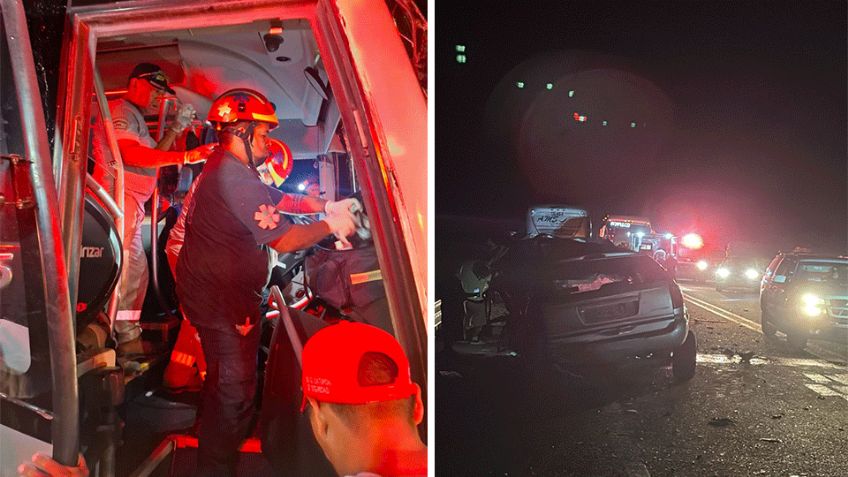 (FUERTES IMÁGENES) Choque en la Acapulco–Zihuatanejo: 5 muertos y 20 lesionados