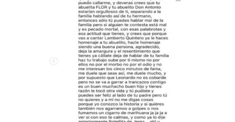 Marcela Rubiales arremete en contra de Emiliano Aguilar y dice que su mamá no lo aguantaba