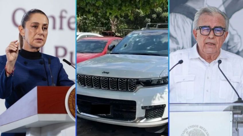 Sheinbaum señala que ataque a camioneta con la nieta de Rocha Moya "pudo ser por robo de vehículo"