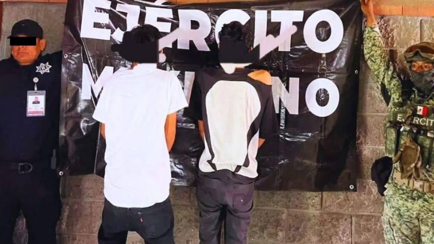 Caen dos presuntos asaltantes en Hermosillo; les hallan armas y dinero en efectivo