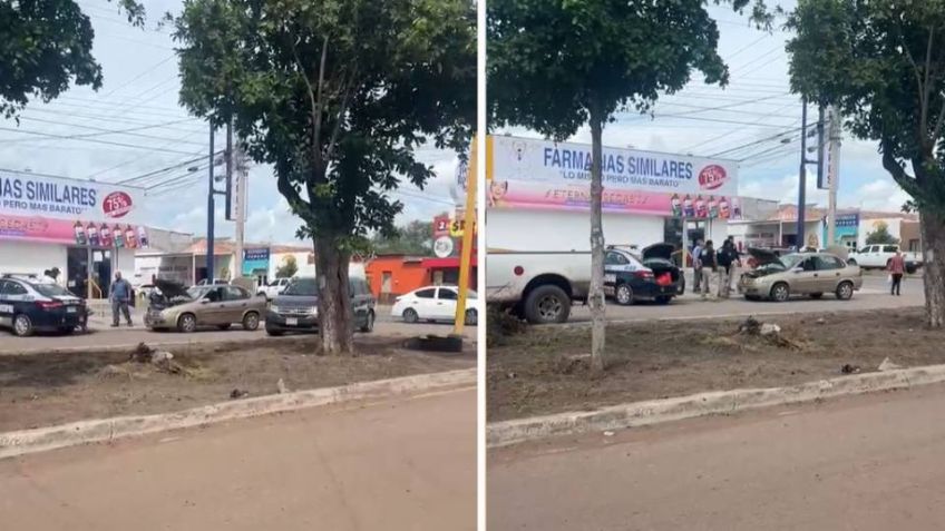 Unidad de la AMIC protagoniza choque en la colonia Plano Oriente de Ciudad Obregón