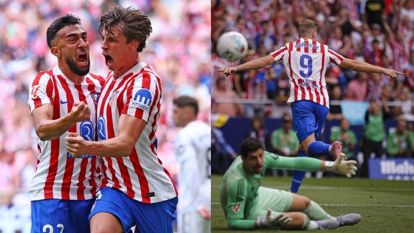 Atlético de Madrid tiñe de rojiblanco el 'Clásico Madrileño' con goleada al Real Madrid