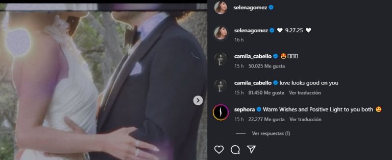 Publicación de Selena Gomez 