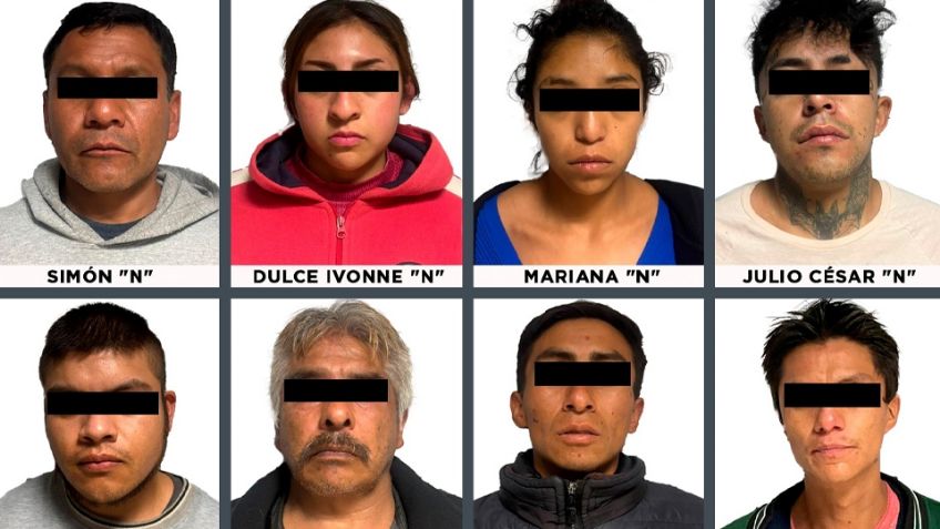 Golpe a la delincuencia: Capturan a ocho integrantes del CJNG con droga en Edomex