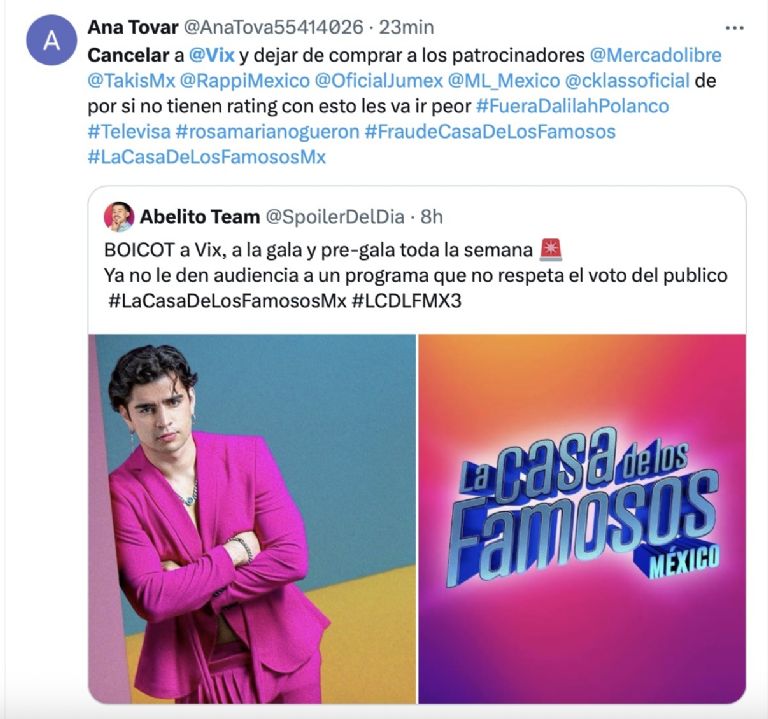 Acusan de FRAUDE a 'La Casa de los Famosos México'. Foto: Twitter