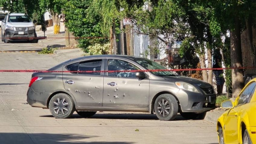 Ataque armado deja a conductor asesinado al sur de Culiacán; recibió múltiples disparos