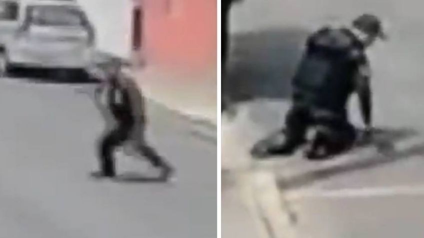 (VIDEO) Policía recibe al menos cuatro disparos durante una persecución en Iztapalapa