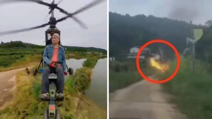 (VIDEO) Influencer chino sufre accidente aéreo y transmite en vivo su propia muerte