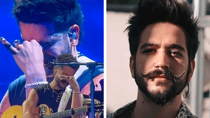 VIDEO: Camilo rompe en llanto en pleno show en España por la muerte de un ser querido