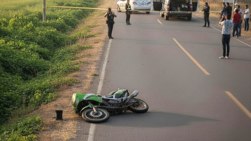 Tragedia en el Valle del Yaqui: Motociclista muere tras sufrir accidente en calle Fresno