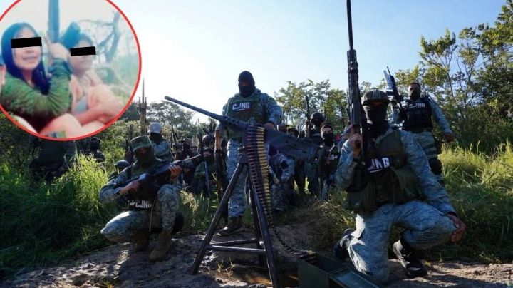 Presuntas jóvenes sicarias del CJNG se exhiben con armas largas y ropa militar en Nayarit