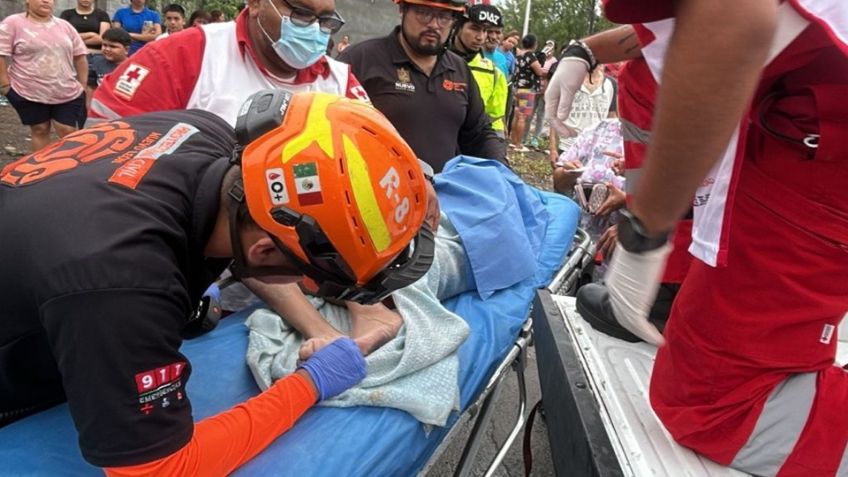 Evitan tragedia en Nuevo León: Rescatan a menor arrastrado por corriente del Río Pesquería