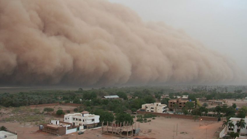 Australia sufre catastrófico clima por granizo y tormenta de arena