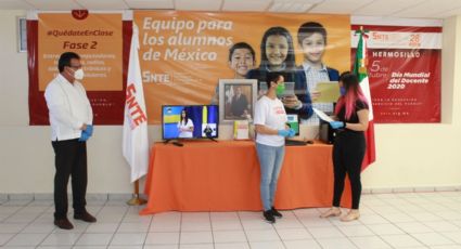 Sección 28 del SNTE recopila teléfonos celulares y televisores para donarlos a estudiantes