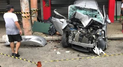 VIDEO: De milagro, una pareja se salva de ser arrollada por un carro en Brasil