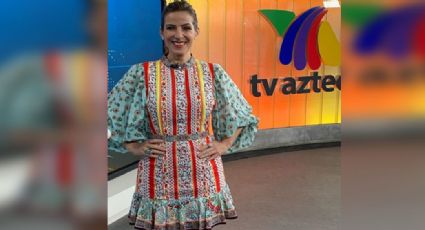 Tras días de ausencia, conductora vuelve a TV Azteca en sensacional vestido