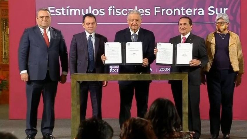 Fronteras del sur de México contarán con estímulos fiscales como los del Norte