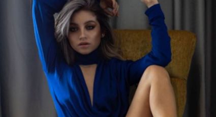 Karol Sevilla enamora al modelar en la alfombra naranja de los Kid Choice Awards México 2020