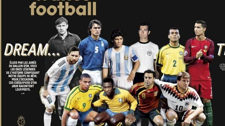 Maradona y Messi aparecen juntos en el 'Dream Team' de 'France Football'