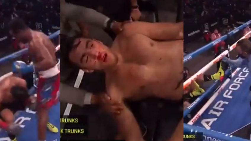 VIDEO: Boxeador reta a su contrincante y termina noqueado fuera del ring