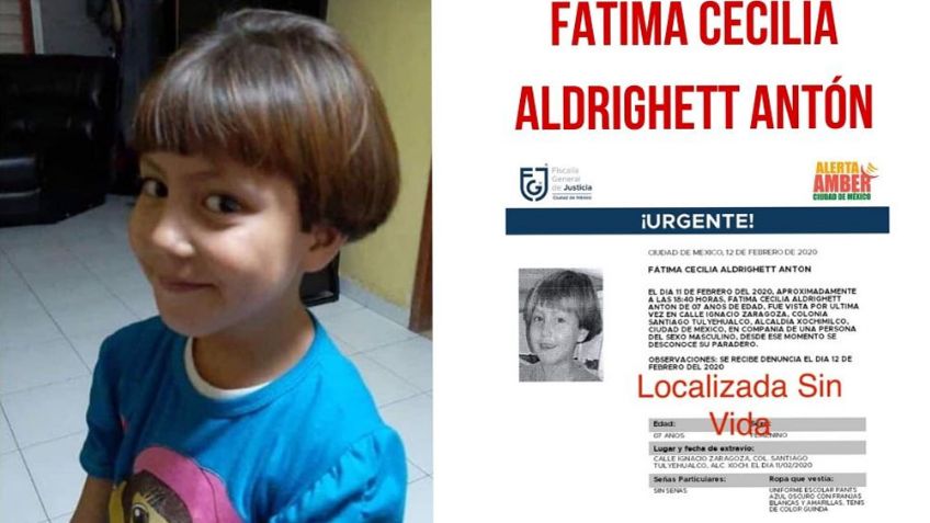 Ella es Fátima, la tiraron desnuda y muerta dentro de un costal en CDMX