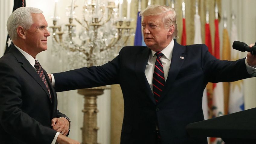 Ni enfermo, ni aislado, Mike Pence retoma actividades junto a Donald Trump