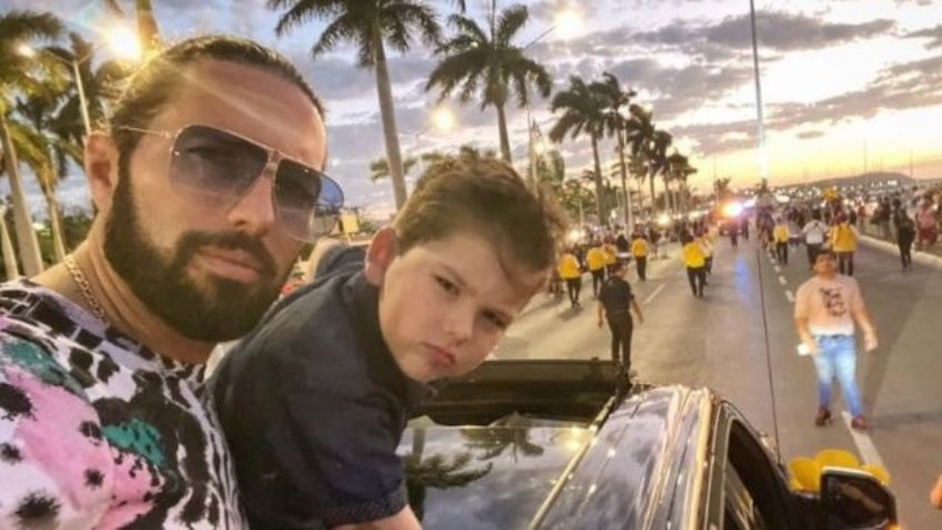 ¿Mal padre? Poncho De Nigris reacciona de mala manera ante su hijo y ¡lo bota a la basura!