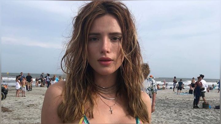 Bella Thorne deja hipnotizados a seguidores al olvidarse del pantalón