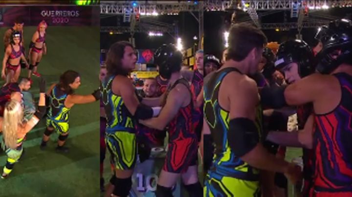 Pleito en 'Guerreros 2020': Cobras y Leones se agarran a empujones; Magda enfurece y los amenaza