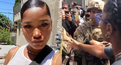 VIDEO: Keke Palmer y su poderoso mensaje a militares durante protesta; los oficiales se arrodillaron