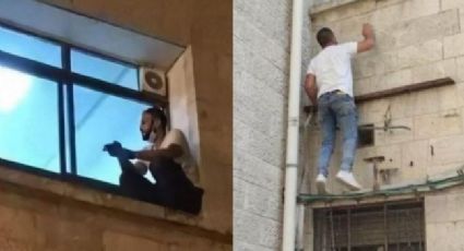 Hombre trepa edificio para despedirse desde la ventana de su mamá; murió de Covid-19