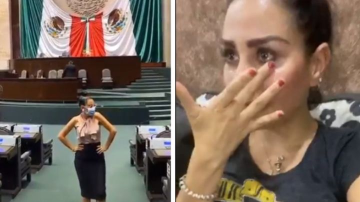 (VIDEO) Nayeli Salvatori: La diputada que recibió amenazas por video de TikTok ahora rompe en llanto