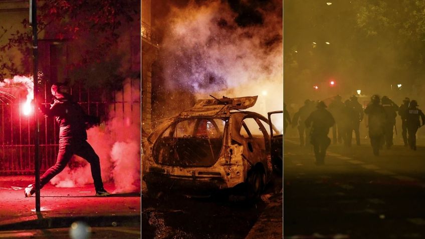 VIDEO: Tras la derrota del PSG; cientos de fanáticos realizan vandalismo en las calles