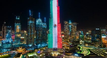 Emiratos Árabes Unidos: Burj Khalifa se pinta de los colores de la bandera de México