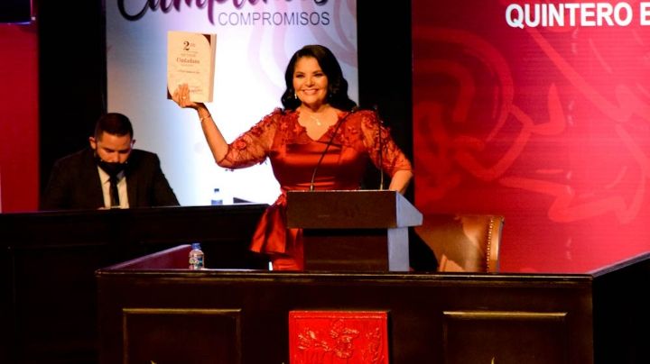 Rosario Quintero, alcaldesa de Navojoa, presenta informe presencial en medio de crisis por Covid-19