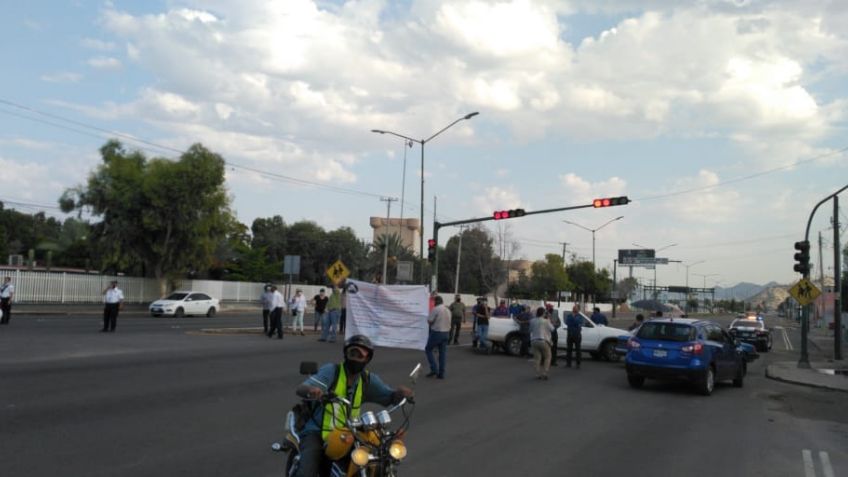 Sindicato del Cobach se manifiesta en plantel de Villa de Seris en Hermosillo