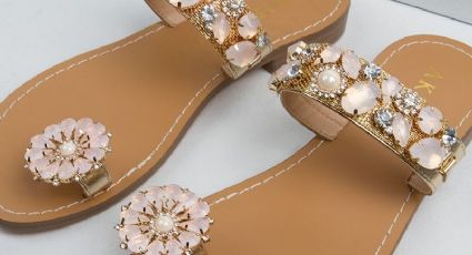 ¡Prepárate para la primavera! Estas sandalias con flores serán la sensación del momento