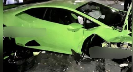 Revelan la identidad del dueño del Lamborghini destrozado que fue abandonado en Polanco