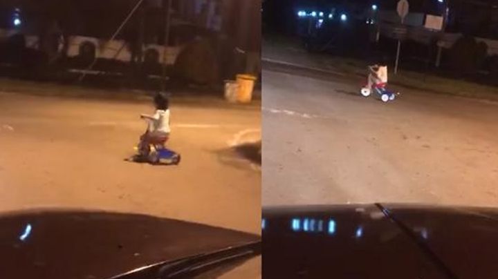 'Niño Fantasma' recorre las calles de Malasia a las 3 de la madrugada y atemoriza a ciudadanos