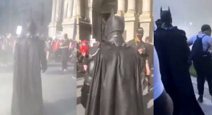 'Batman' se hace presente en las protestas del Capitolio en EU y redes enloquecen