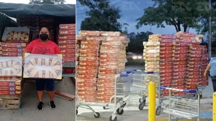 Nace en redes 'Lady Rosca', la mujer que compró 300 roscas de Reyes para revenderlas