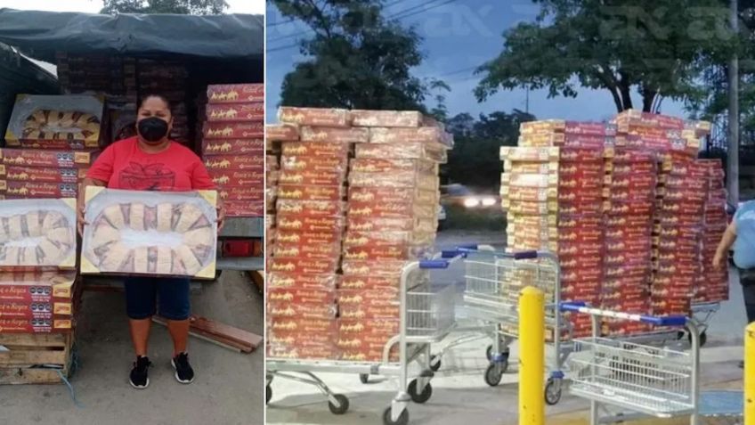 Nace en redes 'Lady Rosca', la mujer que compró 300 roscas de Reyes para revenderlas