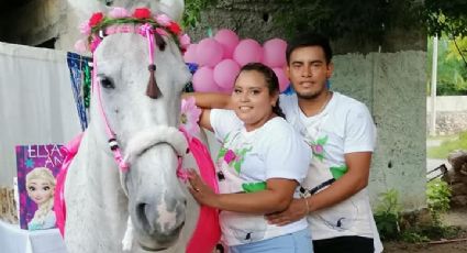 FOTOS: Familia festeja el 'baby shower' de 'Camila', su yegua; hay pastel y regalos