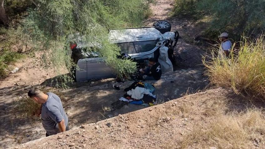 ¡De no creerse! Vaca ocasiona brutal accidente en carretera de Sonora; reportan 7 víctimas