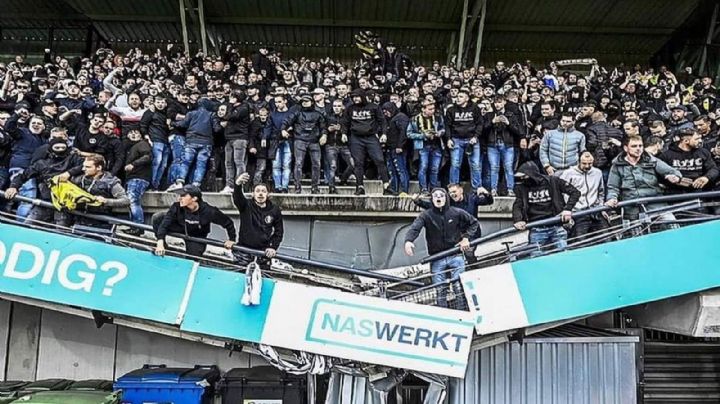 VIDEO: ¡De miedo! Gradas de estadio en Holanda se desploman mientras aficionados festejaban