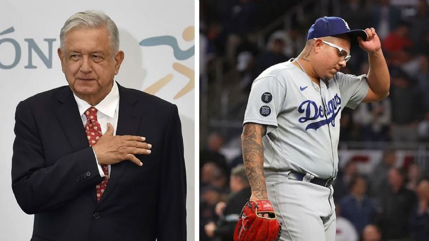 No cambia su quiniela: AMLO confía en Dodgers pese a "maltrato" de Bravos a Julio Urías