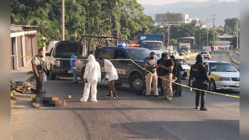 Movilización en Acapulco: Motociclista es asesinado a quemarropa mientras circulaba en carretera