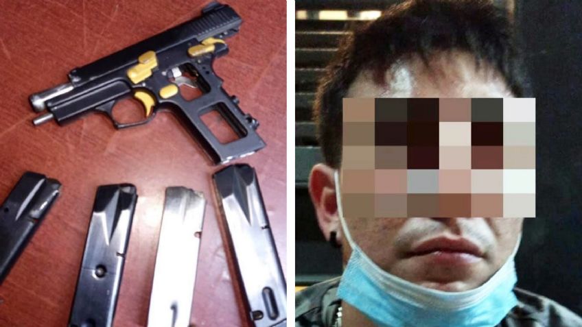 Arrestan a automovilista armado en calles de Hermosillo; tiene antecedentes penales