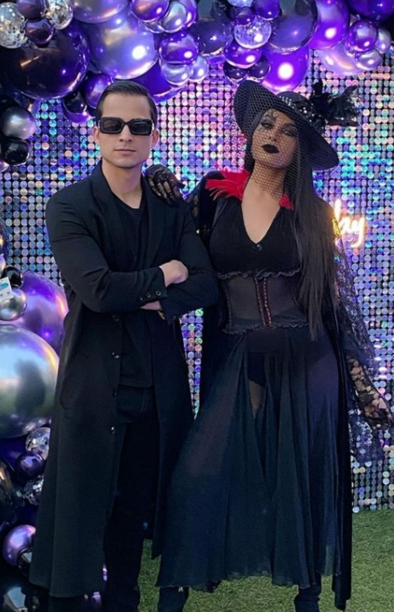 Kristal Silva y su esposo